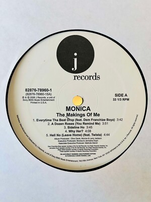 Monica / The Makings Of Me 2006 US Original LP Vinyl Missy