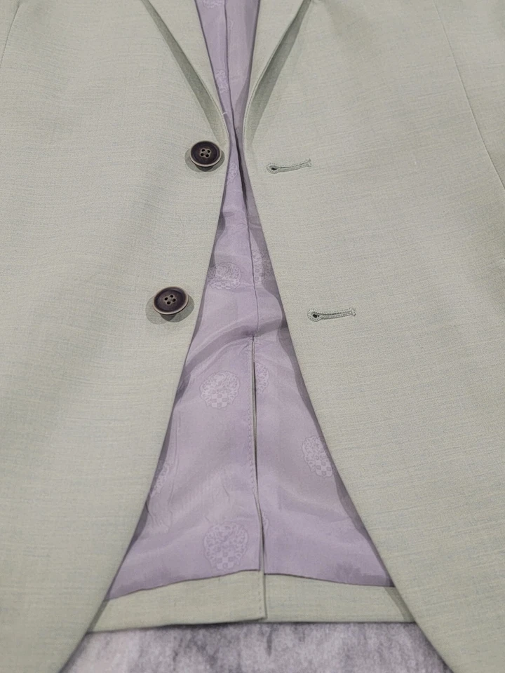 Blazer 44S Para Hombre Vince Camuto Verde Lima 2 Botones Calce Ajustado Flex Abrigo Deportivo Foto 2 de 4