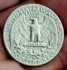 1963 D Washington Quarter 90% Silver Very Fine VF Denver US Mint Coin