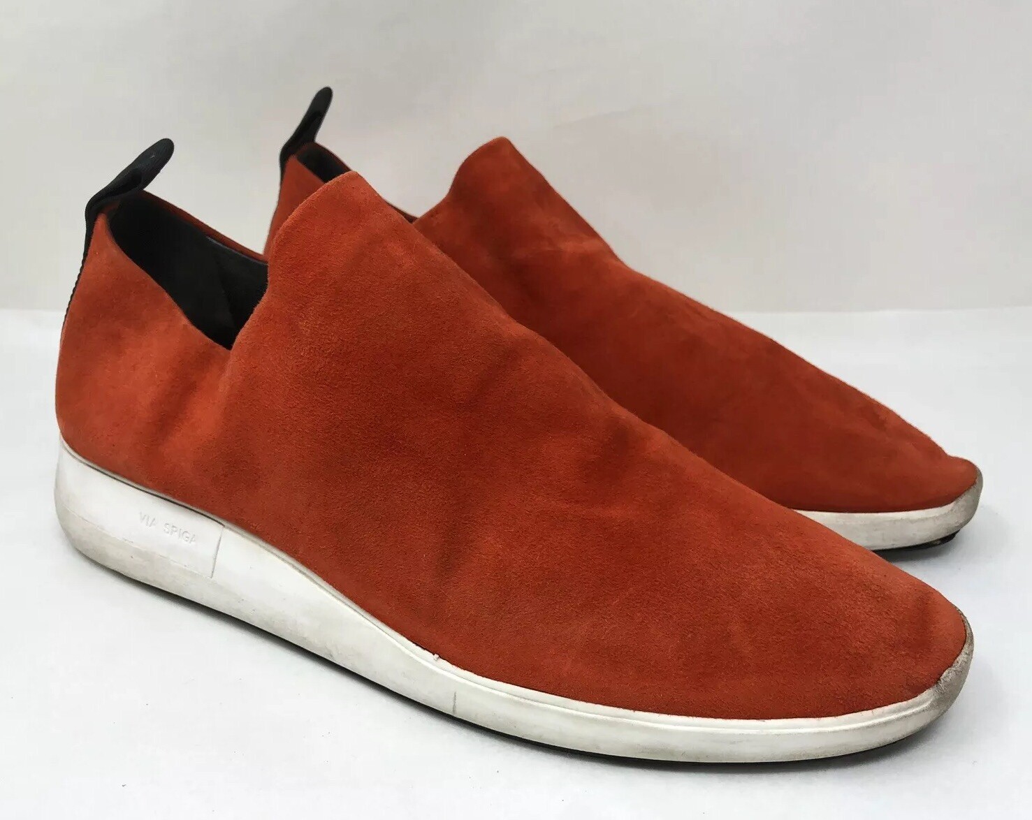 womens black suede slip on sneakers