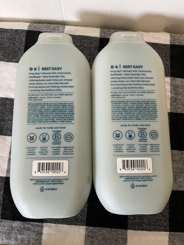 Method Body Camomile Lavender Starflower Body Wash LOT OF 2 18oz. each NEW - Image 3 of 4