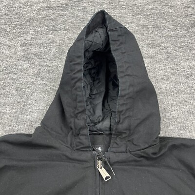 Carhartt J130-M ブラックジャケット M Carhartt J130-M Jacket Mens Size 5XL Loose Fit Black Hooded Zip | eBay
