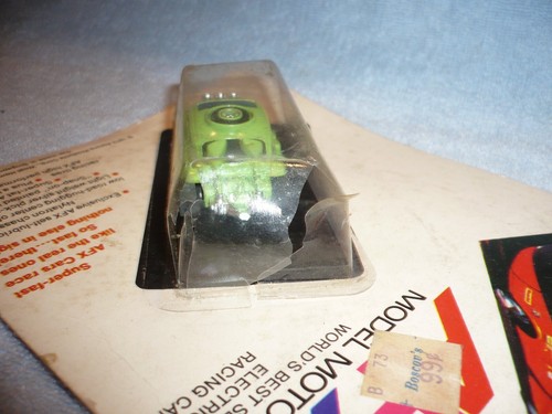 NOS Aurora AFX baja beetle bug green HO Scale Slot Car in original blister - Picture 2 of 4
