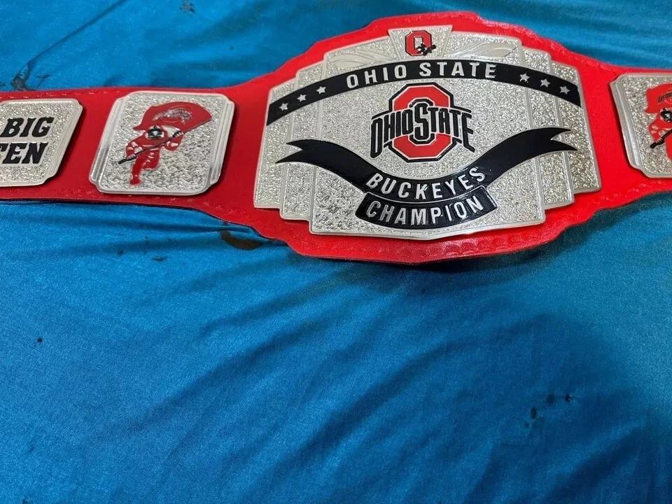 Nuevo cinturón de campeonato estatal de Ohio réplica tamaño adulto 2 mm Foto 4 de 4