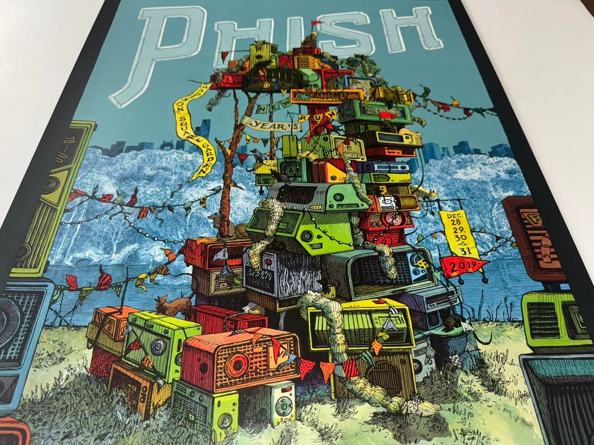 phish ポスター Phish Poster 7/28-8/5 2023 MSG Spusta Madison Square Garden