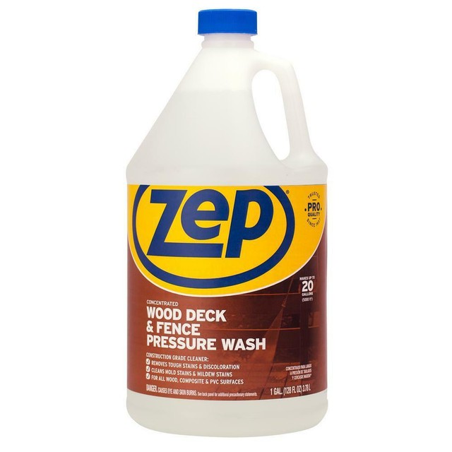 ZEP 1 Gallon Wood Deck &amp; Fence Pressure Wash Cleaner 