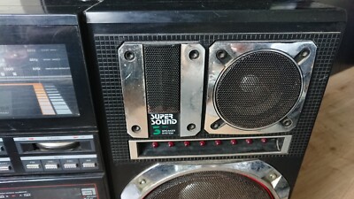 Rare Huge Tecsonic J-1 Super Jumbo Karaoke Boombox 10 EQ Stereo