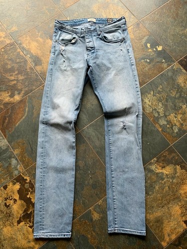 Mens 'Industrie' Slim fit blue jeans 32 
