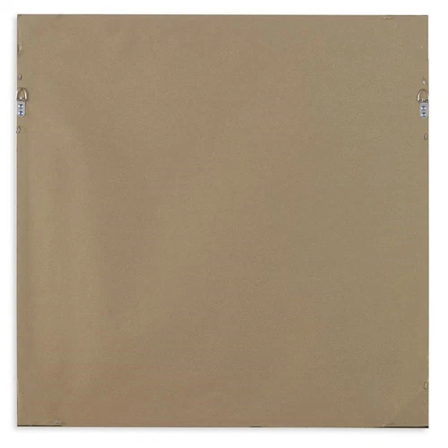 Uttermost Alexo Square Contemporary Plastic and MDF Mirror in Brushed Gold - Picture 4 of 7