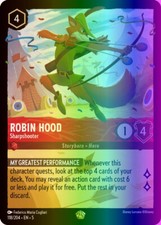 Lorcana Robin Hood - Sharpshooter 118/222 Shimmering Skies NM FOIL