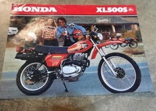 Vintage 1979 Honda XL500S Bike Original Motorcycle Dealership Brochure