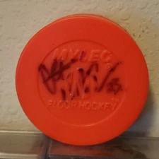 JOHN JAKOPIN Autographed Mylec Floor Hockey Puck
