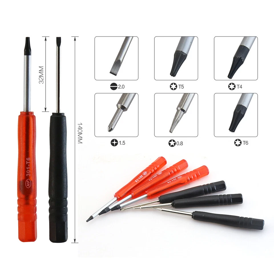 Kit de herramientas de reparación 17 en 1, juego de destornilladores para teléfonos móviles PSP IPOD y NDS - SR1 Foto 2 de 4