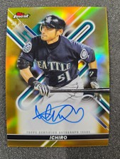 🌟 2022 Topps Finest Ichiro Suzuki #FA-I TRUE GOLD REFRACTOR Auto #/50