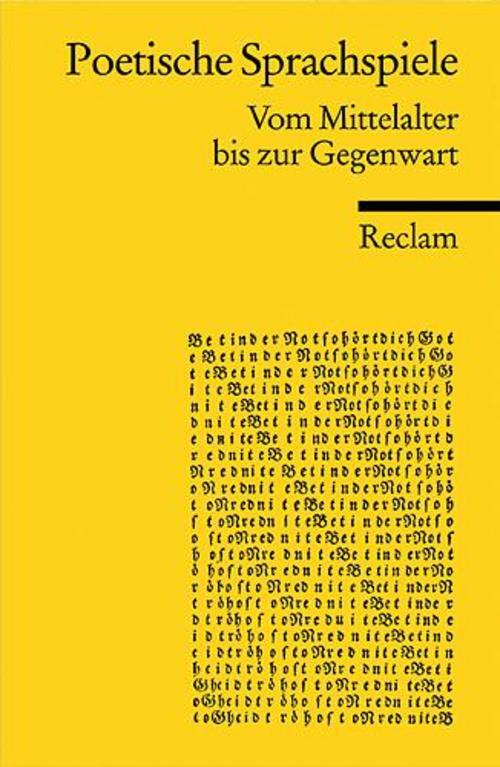 Thumbnail - Poetische Sprachspiele, Klaus Peter Dencker