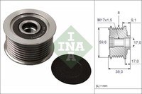 Schaeffler INA 535 0049 10 Generatorfreilauf FüR Mazda