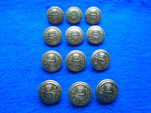 12 X ROYAL NAVY FLAG OFFICERS 23MM JACKET/BLAZER NAVAL BUTTONS