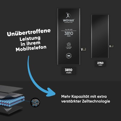 Woyax Wunderbatterie  iPhone 6S Plus Akku Batterie 3810 mAh ohne Werkzeug