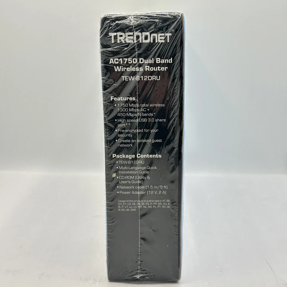 TRENDnet TEW-812DRU AC1750 Router Dual Band Gigabit Wireless USB 3.0 New Sealed - Image 2 of 3