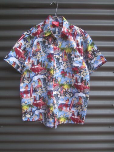 D555 grote maat korte mouw Hawaii overhemd zwart