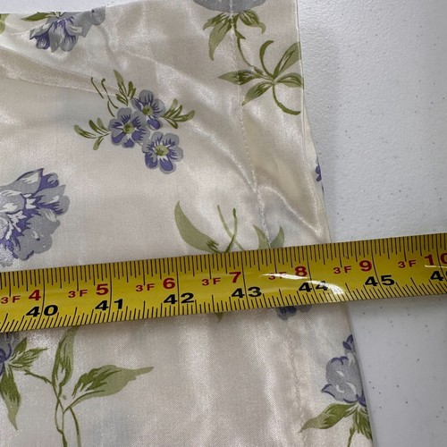 Erika Taylor Petites Intimates Floral Nightgown L Satin Granny gown lace dress a - Picture 4 of 11