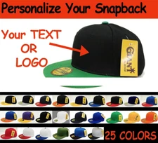 Personalized Vintage Snapback cap custom embroidery 25 COLORS