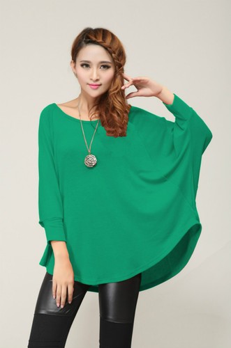 Stylish Women Ladies Loose Batwing Asymmetric Quality Knitted Baggy Top /Jumper - Picture 15 of 59