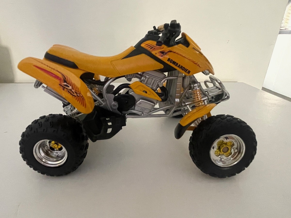 NewRay 6.2” Bombardier QUAD BIKE ATV 1/12 Diecast AMBER 2001 China