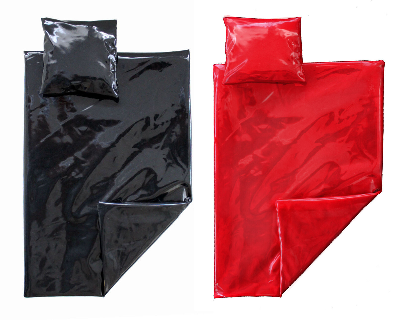 PVC Bettwäsche Bettdecke Bettbezug Spielwiese Lackoptik Bettgarnitur Bettlaken