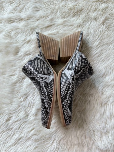 Dolce Vita Snakeskin Booties Open Heel Women's 6 - Bild 2 von 7