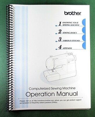 Brother SQ-9050 Instruction Manual: Full Color 80 Pages & Protective Covers!