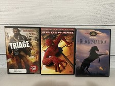 Set Of 3 DVD movies Triage, Spider-man,& The Black Stallion. Awesome Condition!!