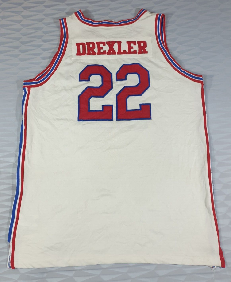 NBA Champion HOUSTON DREXLER 22 ジャージ L Houston Rockets 22 Clyde Drexler NBA Basketball Champion