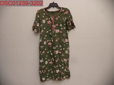 NWOT - Kajal Women's Green Floral Short Sleeve Maxi Dress, Size M