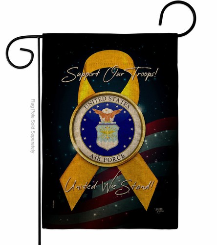 Support Air Force Garden Flag Armed Forces Decorative Small Gift Yard Banner - Picture 2 of 19