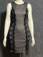 Guess Los Angeles Black and Tan Cocktail Dress Size 2