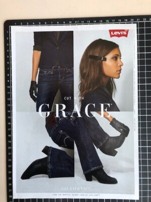 Publicité papier de 2012 - Französische Werbung - LEVI'S -Cut with grace- Go Forth