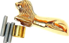 Antique Nautical Solid Brass Head Only Handle Wooden Walking Stick Cane Vintage