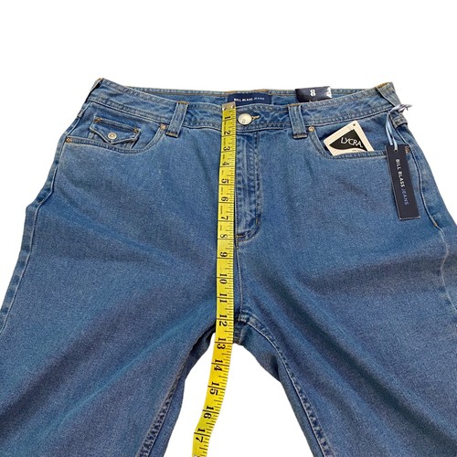 New Vtg 90s Bill Blass Womens Blue Denim Mom Shorts High Waist Lycra Size 12 - Picture 7 of 8