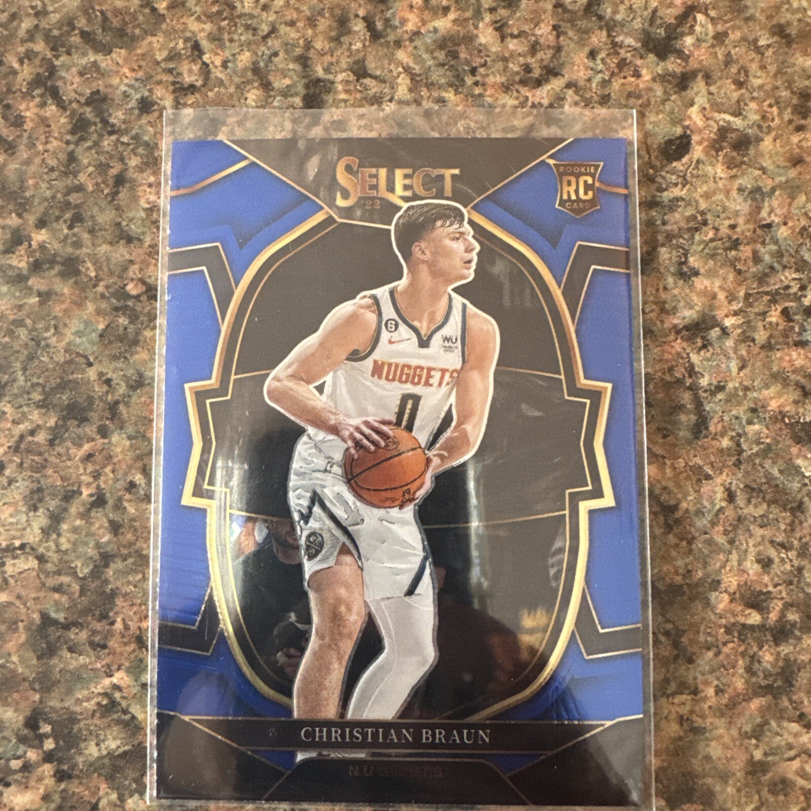 2022-23 Panini Select - Concourse Blue Prizm #85 Christian Braun (RC)