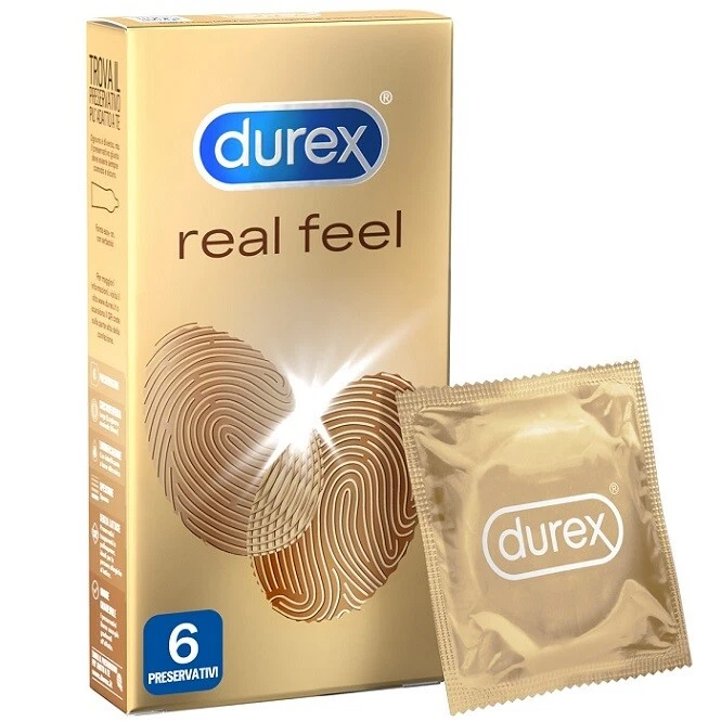 Preservativi DUREX REAL FEEL anallergici ed extra sottili 12 24 36 48 preservati