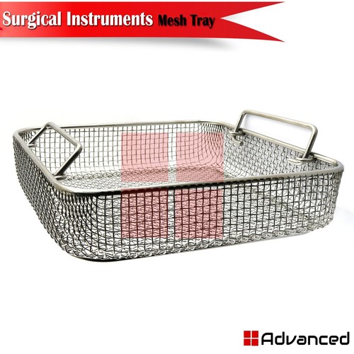 Surgical Instruments Mesh Tray Autoclavable Basket Sterilization Cassette - Picture 3 of 3