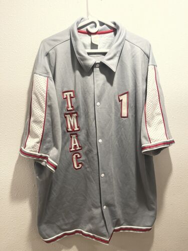 ADIDAS T-MAC Tracy McGrady #1 NBA Rockets Warm Up Shooting Shirt Men’s Sz 2Xl - Picture 2 of 9