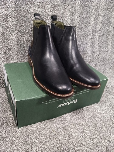 NEW $230 Barbour Sloane Womens US 7 EU 38 Leather/Wool Chelsea Boot Bootie Shoes - Picture 6 of 15