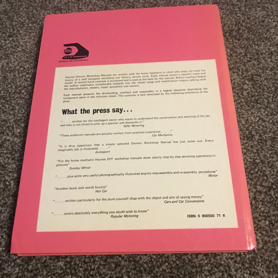 Haynes CORTINA MK111 1600 GT & 2000 OHC Owner’s Workshop Manual 1970 onwards  - Image 3 of 4