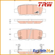 Bremsbelagsatz, Scheibenbremse COTEC TRW GDB3507 für Nissan