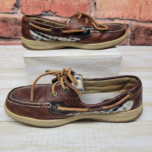 Sperry Top-Sider Damen Bluefish Bootsschuhe Größe 6,5 M braunes Leder 9174657 - Bild 2 von 10