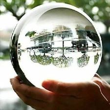 100MM+stand Natural Clear Sphere Large Crystal Ball Healing Stone AAA1