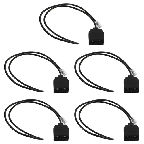  5 Pack Telefonverlängerungskabel Doppel -Telefonadapter Telefonanschluss