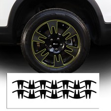 Fits Honda Ridgeline 2017-2020 Wheel Rim Chrome Delete Decal Blackout Vinyl Trim